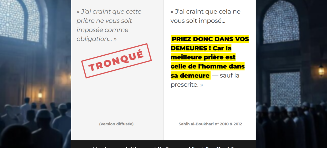 Prières Tarawih Ramadan